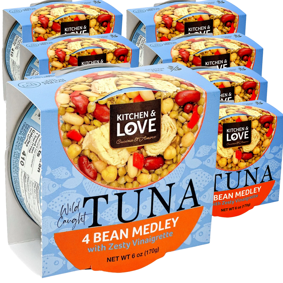 Wild Caught Tuna 4 Bean Medley (8 Pack)