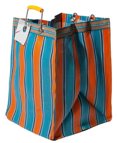 Stripe Tote Bag Rectangle D30 - Orange x Blue