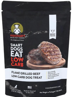 Low Carb Flamed Grilled Beef Dog Treat