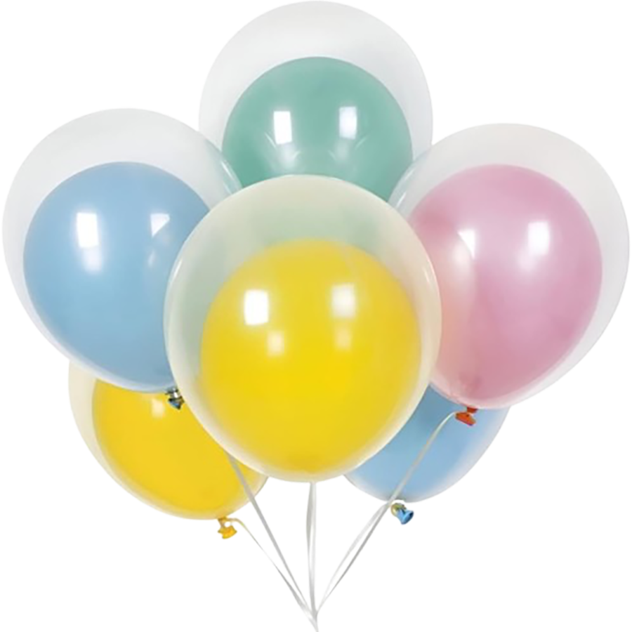 Pastel Double Stuffed Latex Balloon Bouquet Kit (12 CT)