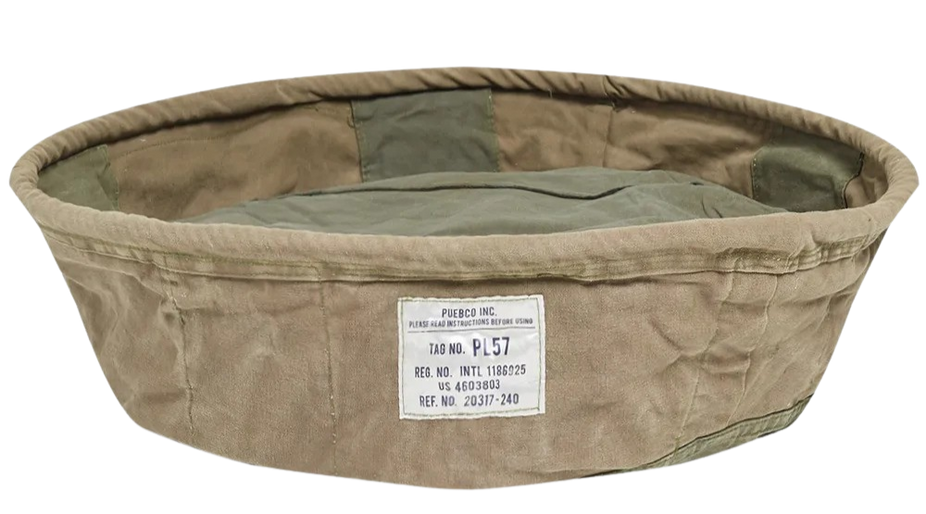 Vintage Tent Fabric Pet Bed Large