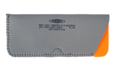 Glasses Sleeve - Light Gray x Orange