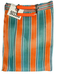 Stripe Tote Bag Rectangle D15 - Orange x Blue