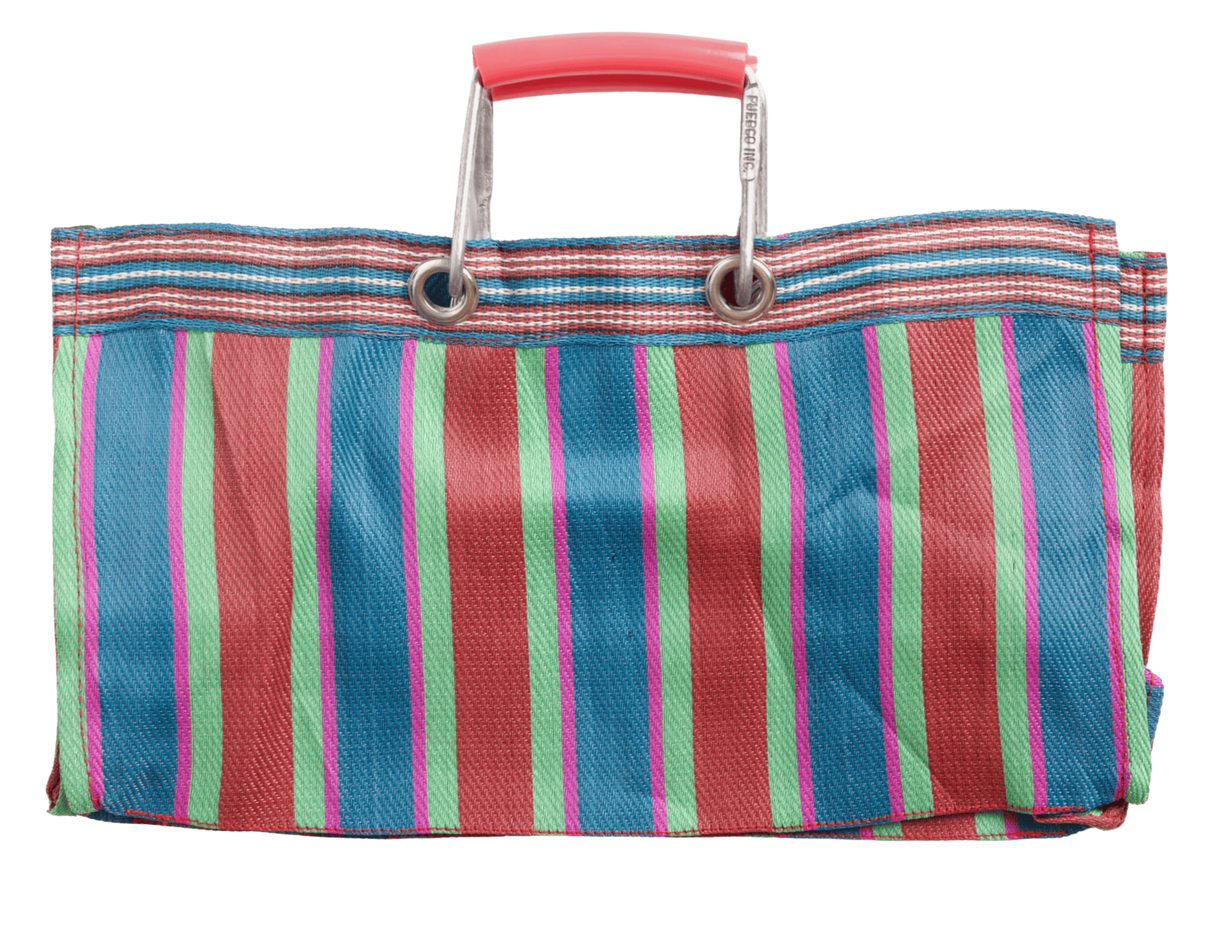 Stripe Tote Bag Wide - Red x Blue