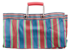 Stripe Tote Bag Wide - Red x Blue