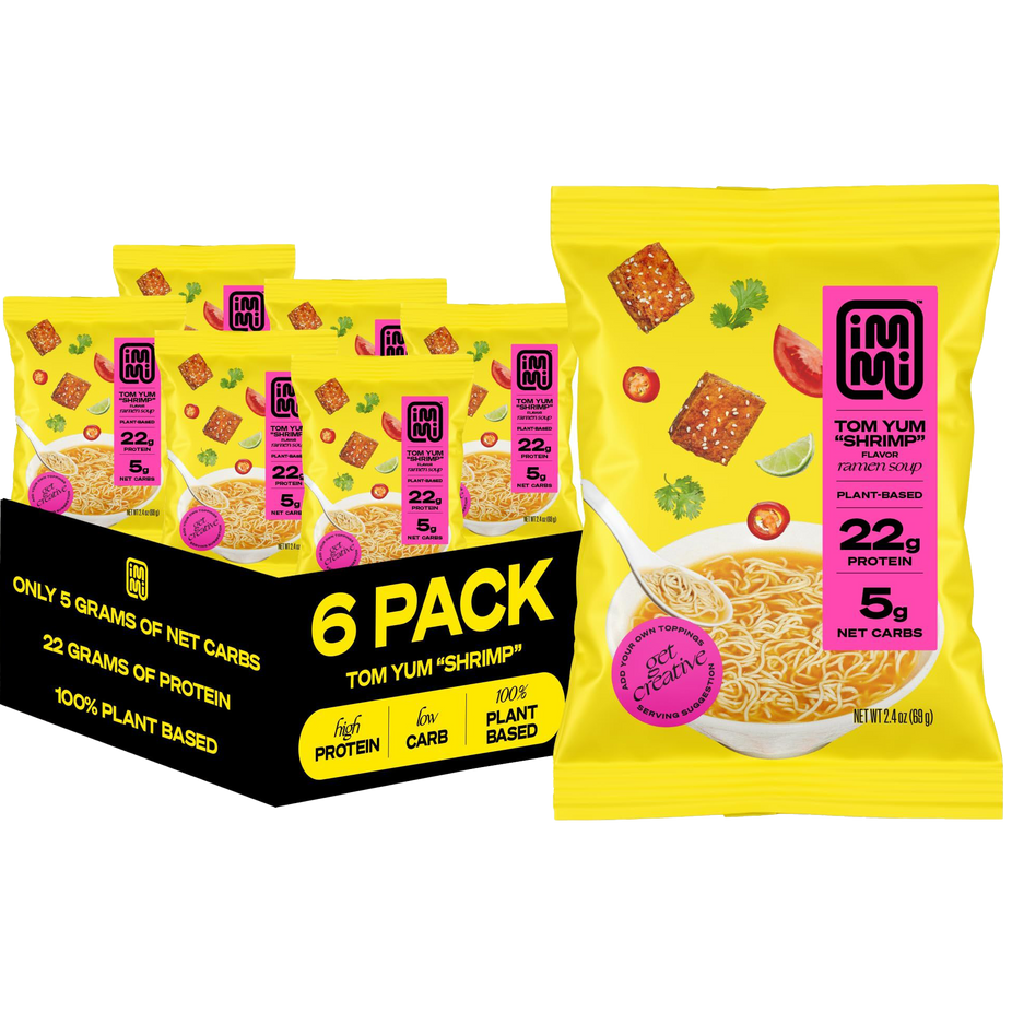 Tom Yum  Plant-Based Shrimp Ramen Soup (6 Pack)