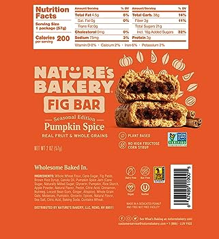Pumpkin Spice Fig Bars (6 Ct)