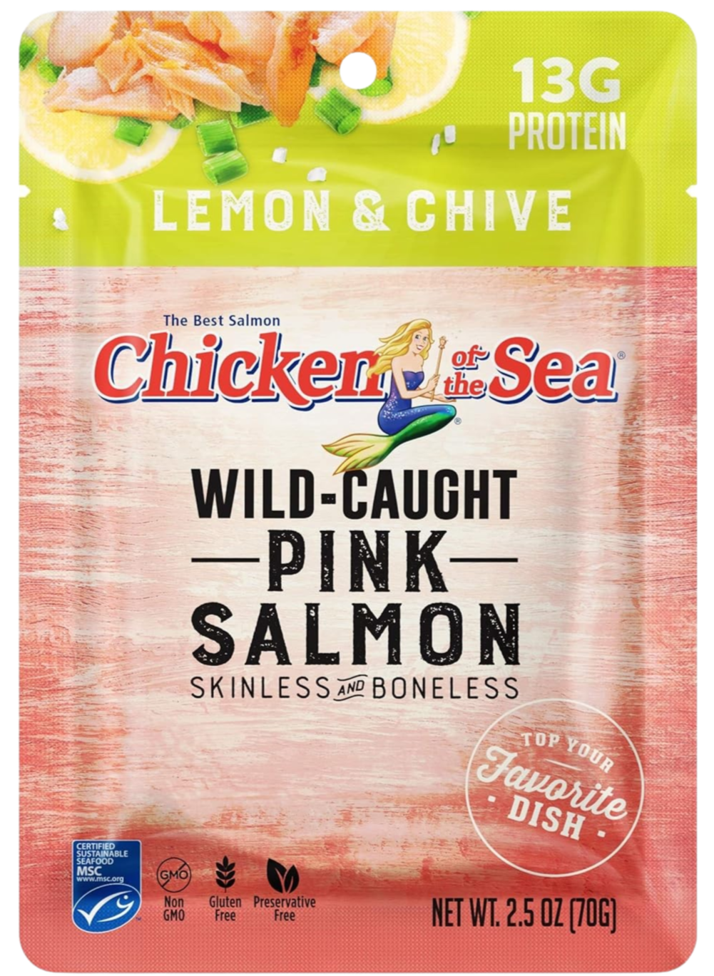 Chicken Of The Sea Lemon & Chive Wild Caught Pink Salmon (12 Pack) – Martie