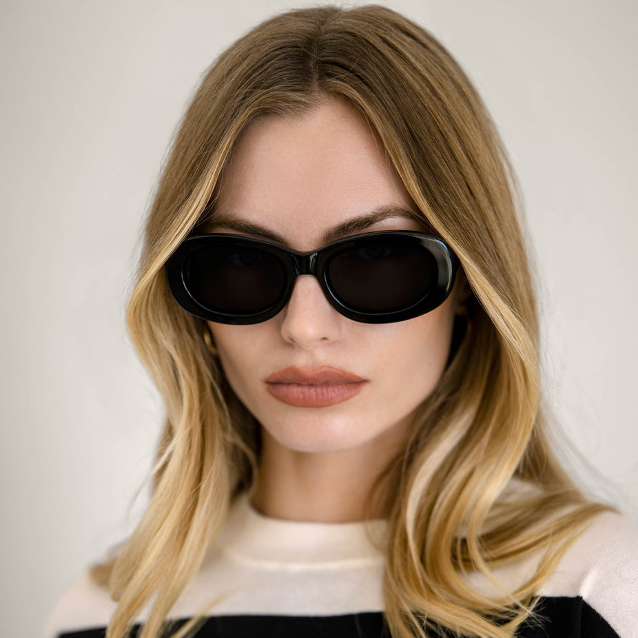Celeste Oval Italian Acetate Sunglasses