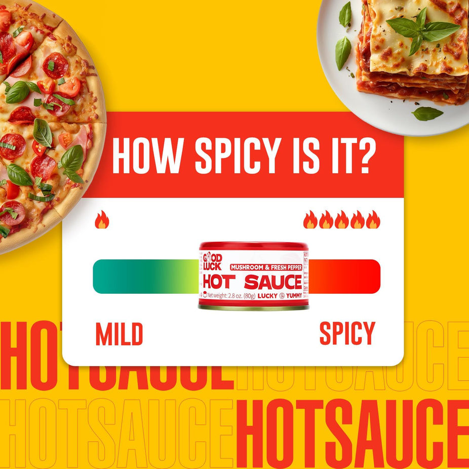 Fresh Pepper Mushroom and Soybean Hot Sauce (6 Pack)