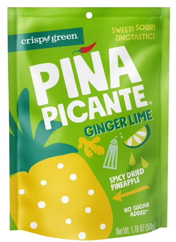 Dried Pineapple with Lime Ginger Pina Picante (12 Pack)