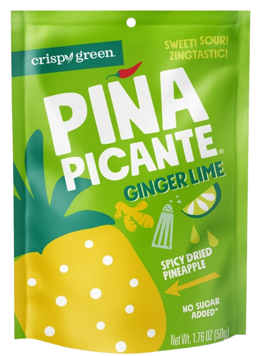 Dried Pineapple with Lime Ginger Pina Picante (12 Pack)