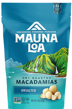 Unsalted Dry Roasted Macadamias