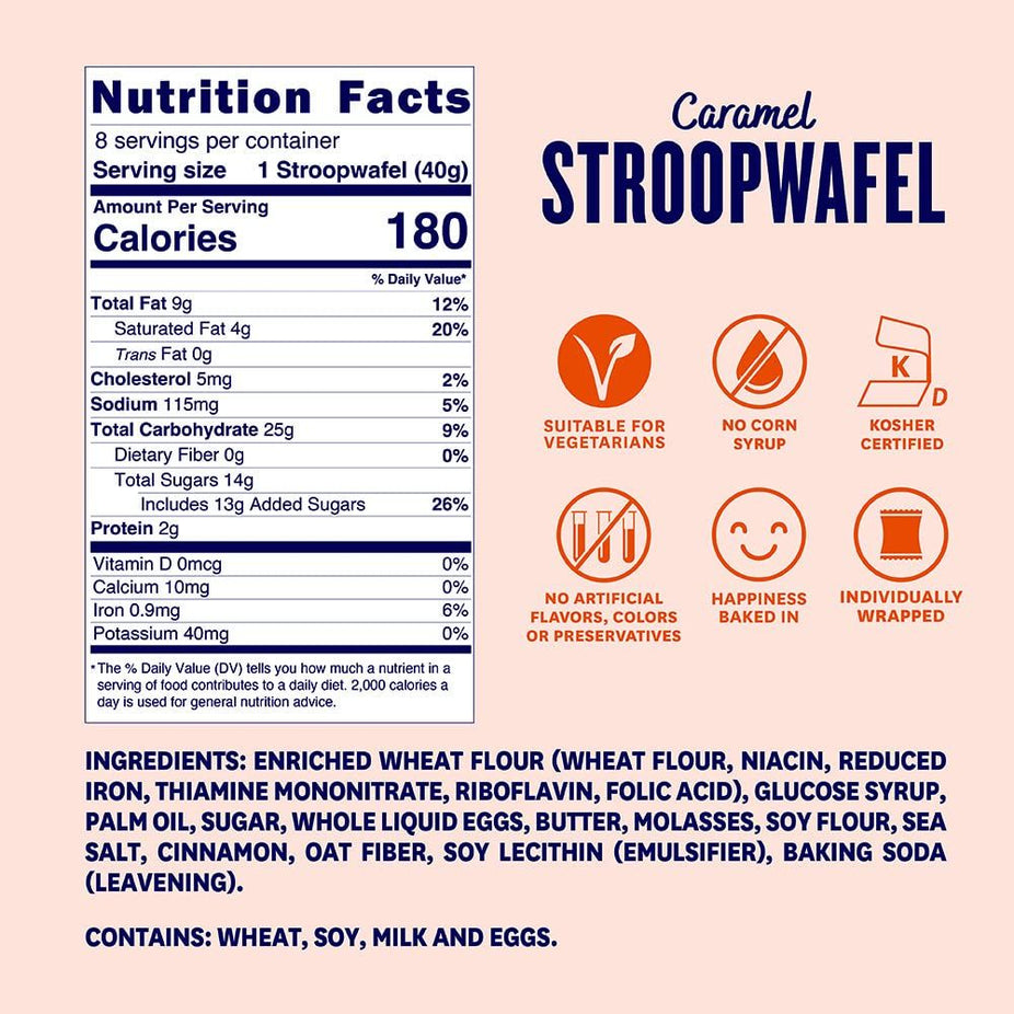 Original Caramel Filled Stroopwafel (8 CT)