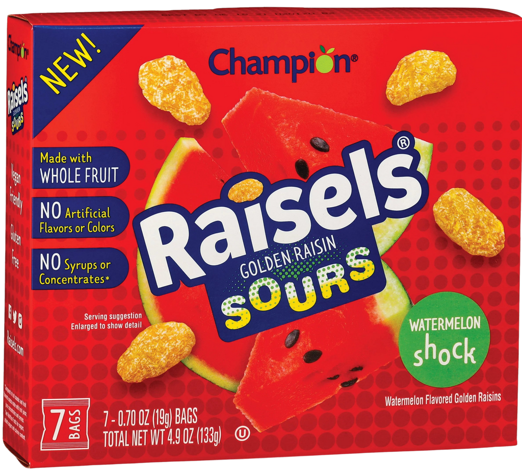 Raisel's Golden Sours Watermelon Raisins – Martie