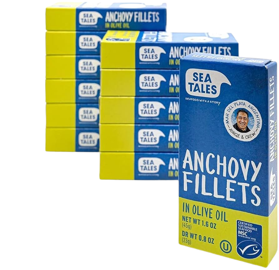 Anchovy fillets in Olive Oil (12 Pack)