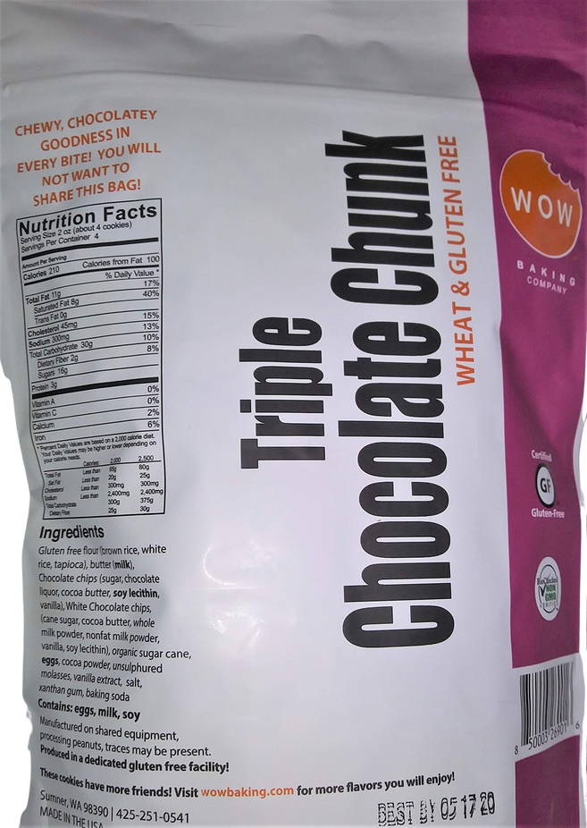 Triple Chocolate Chunk Gluten-Free Cookies