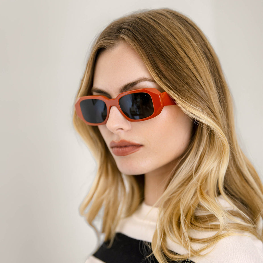 Gabriele Rectangle Italian Acetate Sunglasses