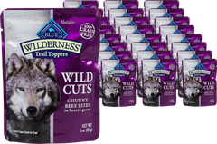 Chunky Beef Bites Dog Food (24 Pack)