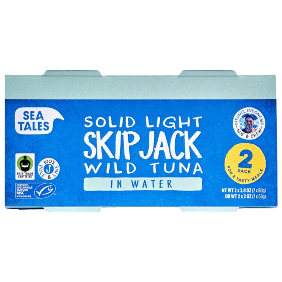 Solid Light Skipjack Wild Tuna In Water (2 Pack)