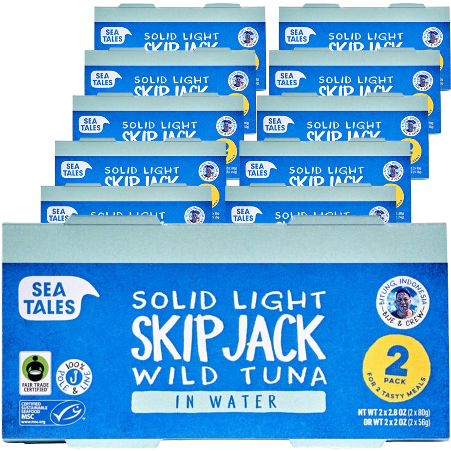 Skipjack Wild Tuna In Water (12x 2 Packs)