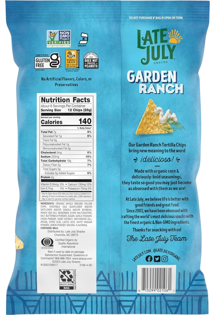 Garden Ranch Tortilla Chips