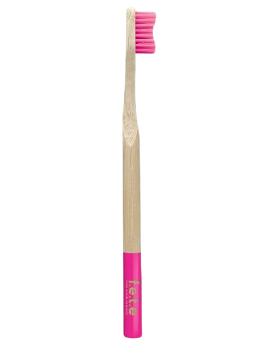 Fuschia Firm Bamboo Toothbrush