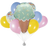 Pastel Ice Cream Foil, Latex and Confetti Filled Balloon Bouquet Kit (9 CT)