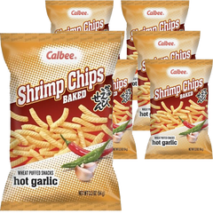 Hot Garlic Baked Shrimp Chips (6 Pack)