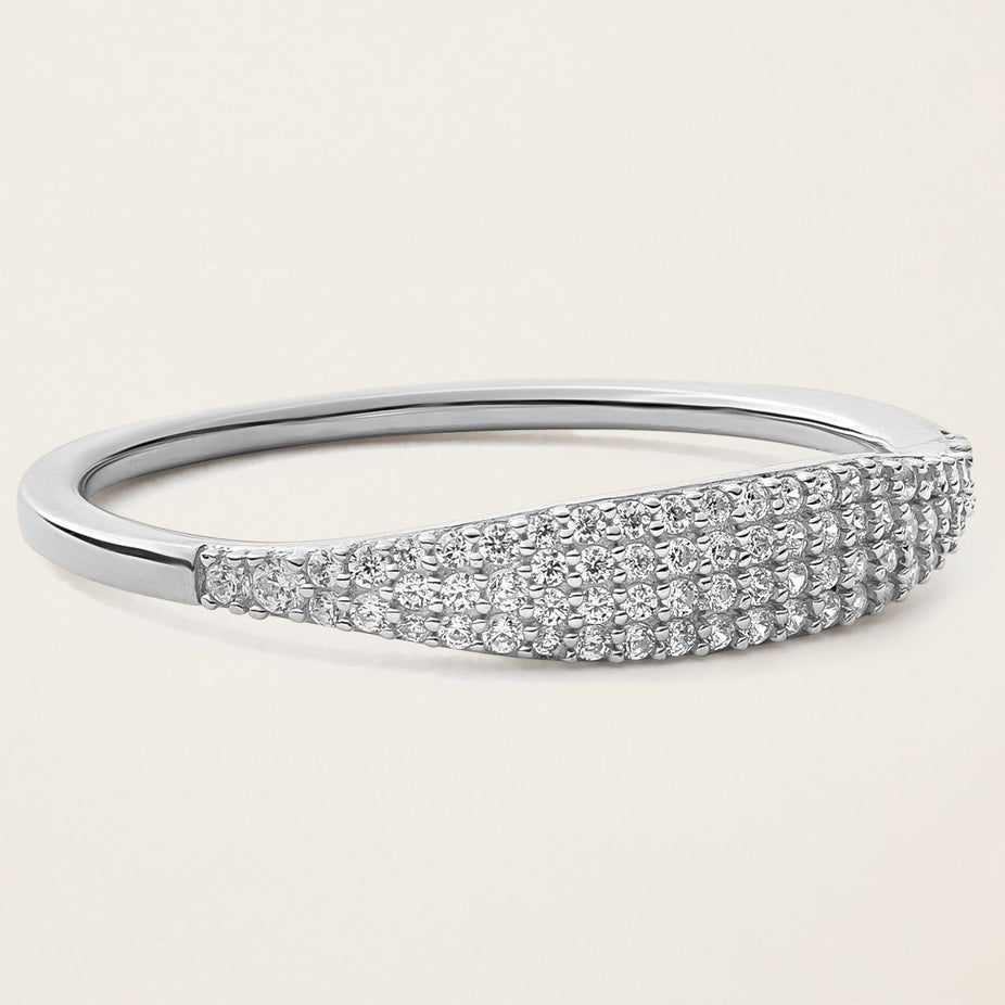 14k Solid Gold Diamond Micro Pave Signet Ring