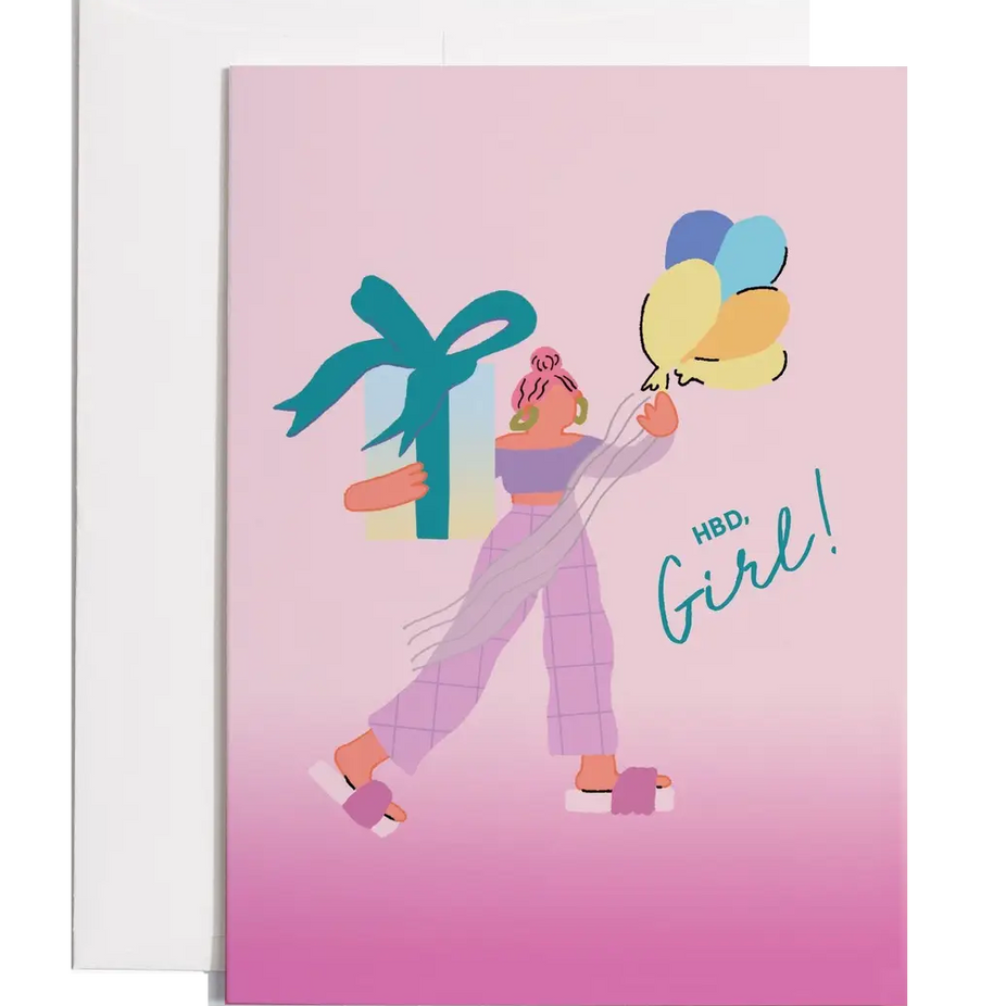 HBD Girl Card