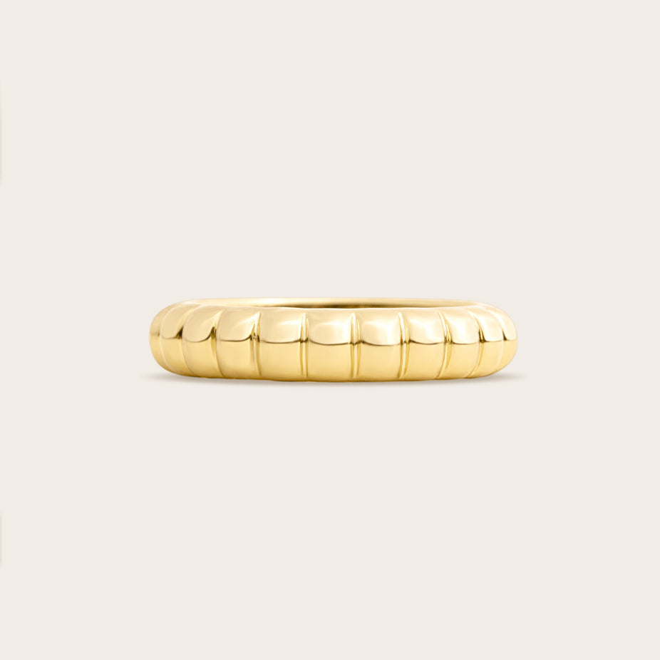 Aurelia Slim 18k Gold Vermeil Ring - Size 6.5