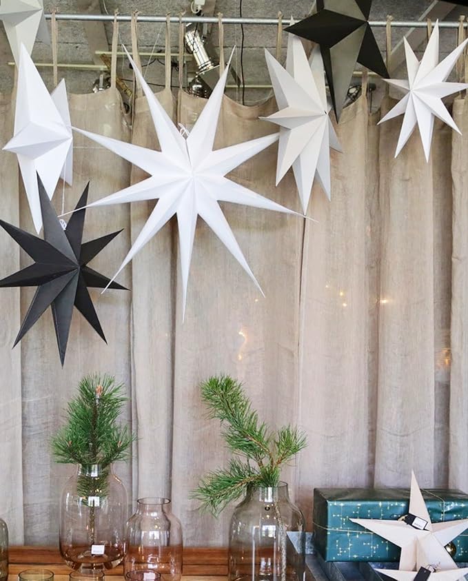 Star 9 Point White (34.25 in)