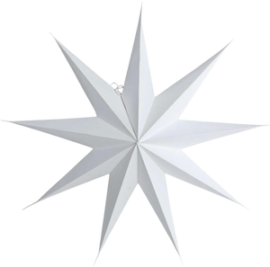 Star 9 Point White (34.25 in)