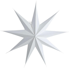 Star 9 Point White (34.25 in)