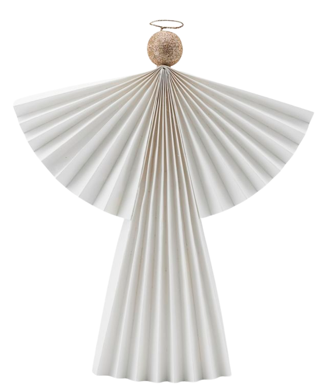 Ornaments Angels White (13.78 in) (12 Pack)