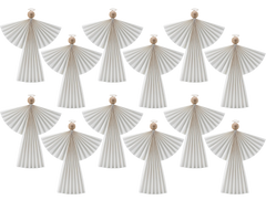 Ornaments Angels White (13.78 in) (12 Pack)