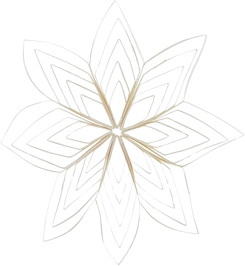 Ornament Quilling - White (5.91 in)