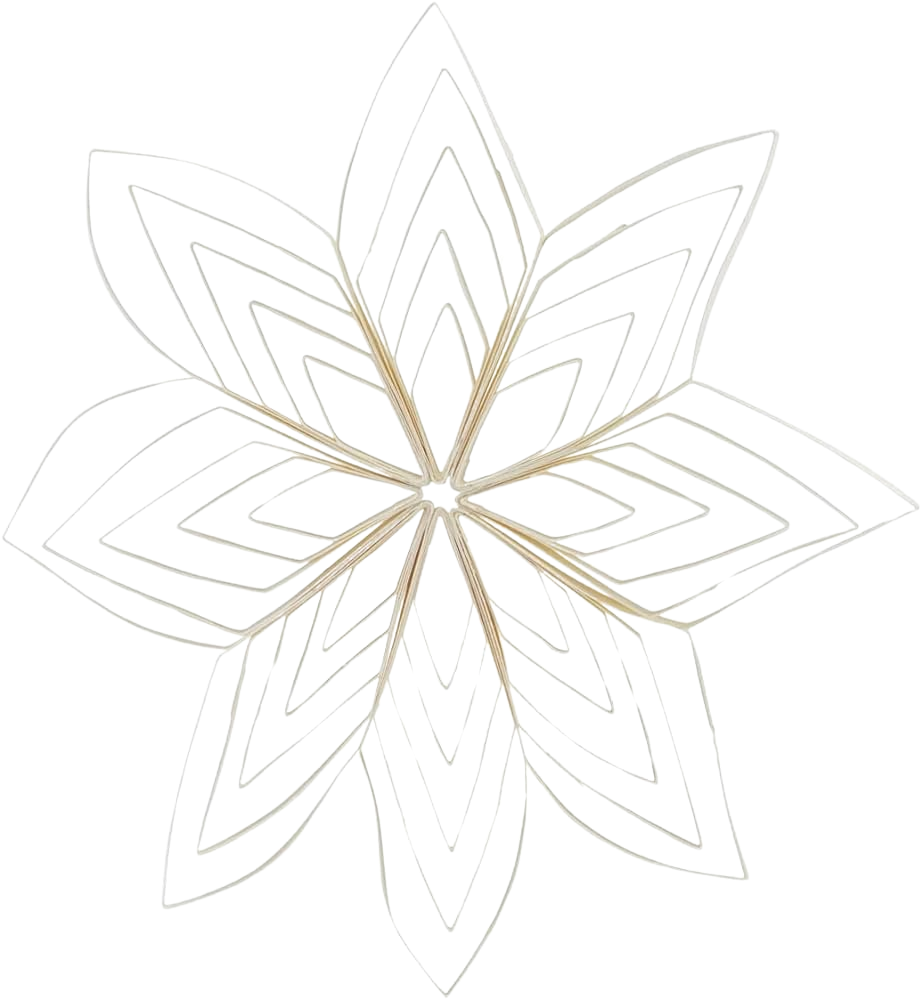Ornament Quilling - White (5.91 in)