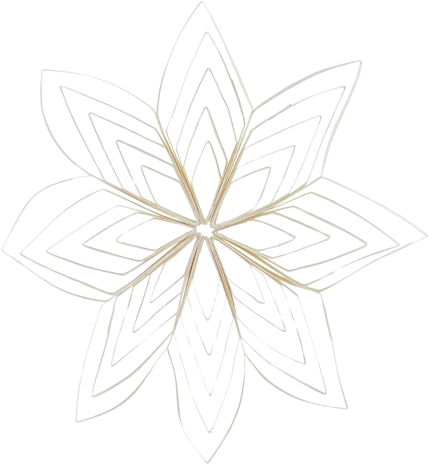 Ornament Quilling - White (9.84 in)