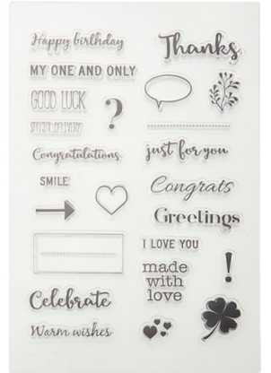 Silicone Stamp Sheet - Black