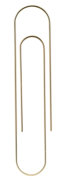 Paper Clip Mega - Brass (9.84 in)