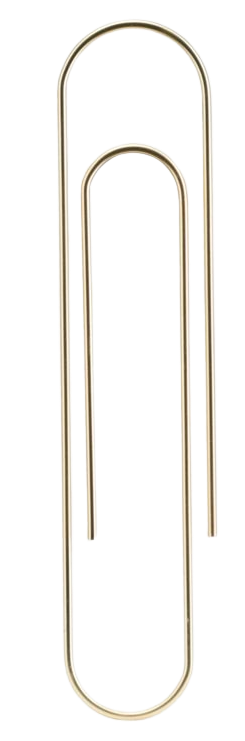 Paper Clip Mega - Brass (9.84 in)