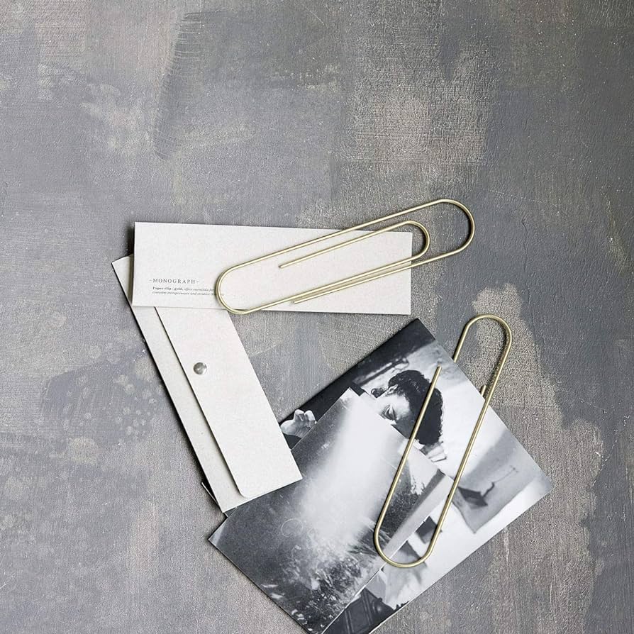Paper Clip Mega - Brass (9.84 in)