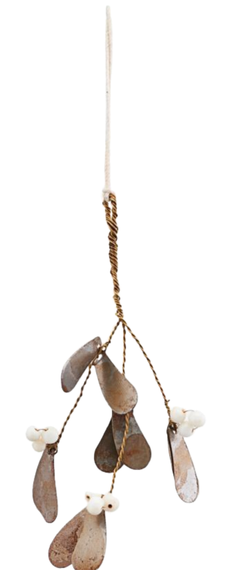 Ornament Mistletoe - Antique Metallic