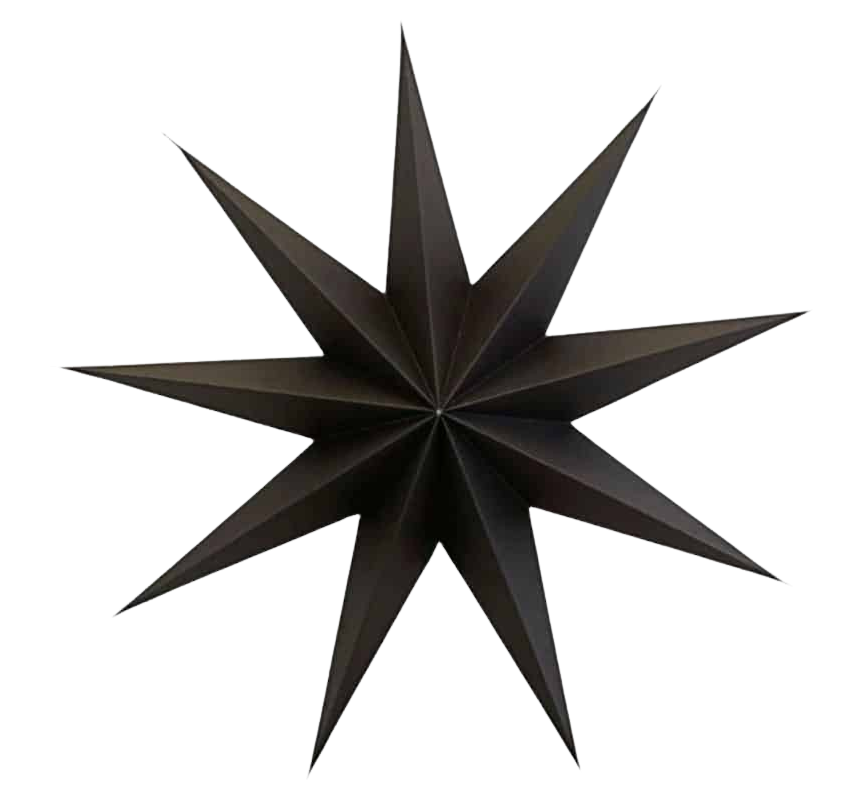 Star 9 Point Brown (34.25 in)