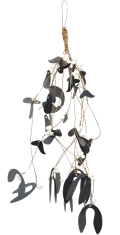 Ornament Mistletoe - Black (13.78 in)