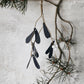 Ornament Mistletoe - Black (13.78 in)