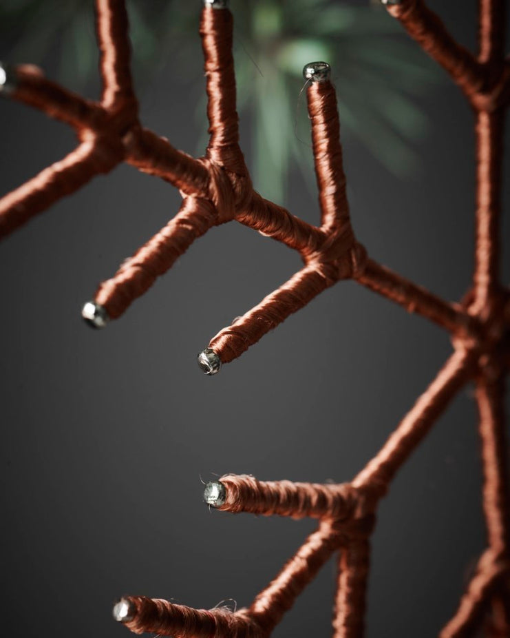 Ornaments Snowflakes & Stars - Brown (3 CT)