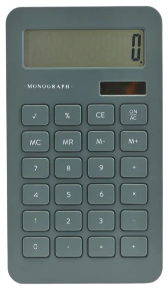 Calculator Dusty Green